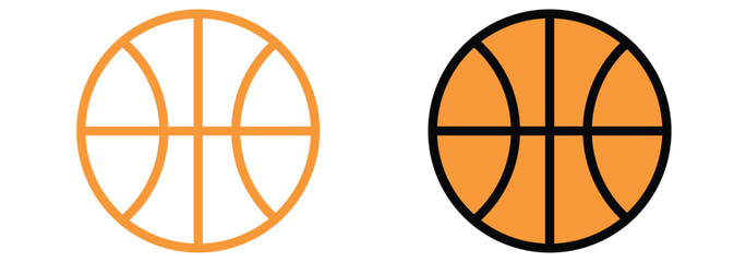 Obraz premium Basketball icon vector. Basketball ball icon. Basketball logo vector icon