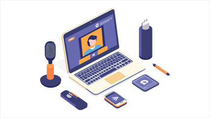 vector set of work desk busines man