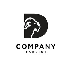 Letter D Eid Al-Adha Logo Icon Vector