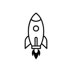 space rocket vector illustration