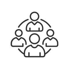 social network concept business people icon
