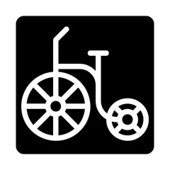 Carnival Bicycle Solid Icon