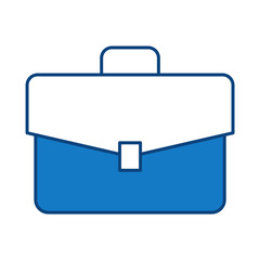 Briefcase Blue Line Icon. Business, Strategy, Success Editable Stroke Vector Illustration