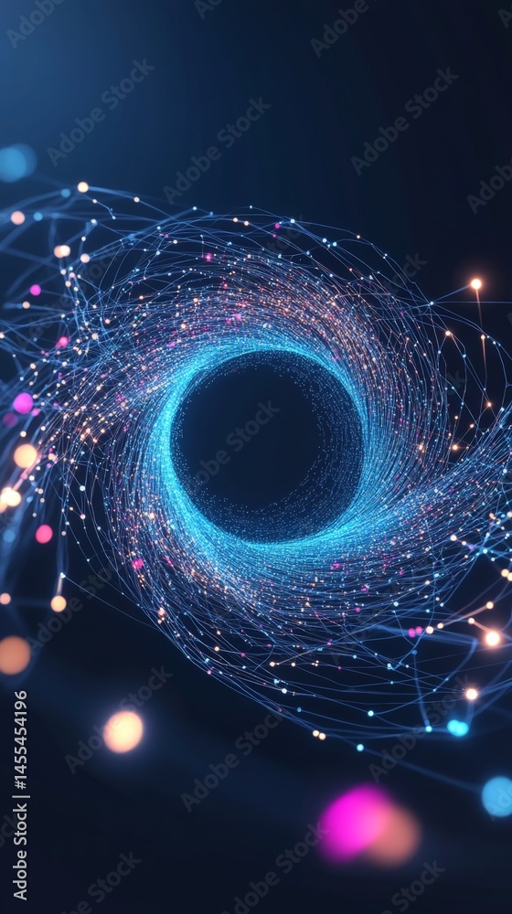 Poster surrealistic visualization of machine learning and language concepts