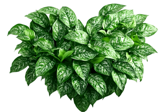 Isolated Heart Shaped Plant on Transparent Background Photo
