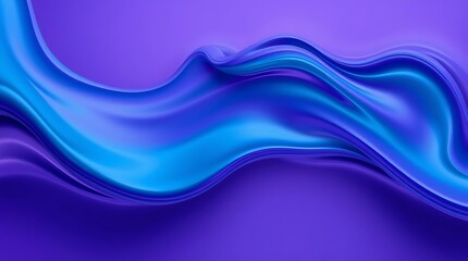 Naklejka premium High-speed motion of deep teal, electric blue, and purple paint. Ultra-HD 3D render in a modern flat design style. Simple, two-dimensional shapes create a luxurious, vibrant image