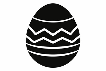easter egg  silhouette vector