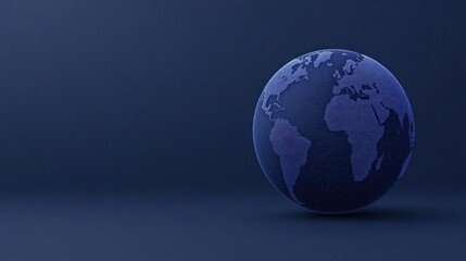 Digital globe with blue continents on a dark background, highlighting Europe, Africa, and part of Asia in a modern, tech-inspired style.