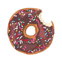 Vector illustration of Donut art