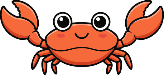 Line Art King Crab Vector with Clean Detailing for Nature-Inspired Designs © nurhasanah