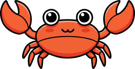 King Crab Vector with Splash Effect for Ocean Life and Marine Concepts