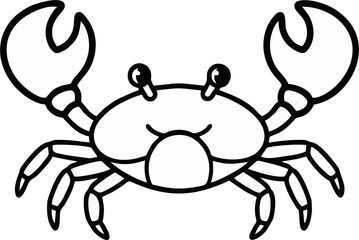 Stylized King Crab Vector for Coastal Cuisine Identity and Seafood Ads