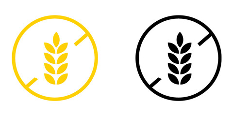 Gluten-Free Symbol Icons