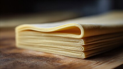 Laminated pastry dough preparation bakery kitchen close-up photography culinary environment top view baking concept