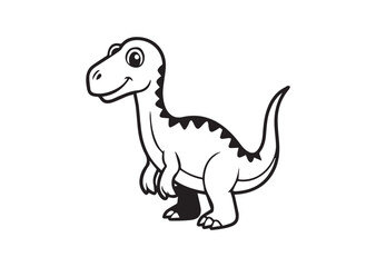 Cute Dinosaur clipart Design, Cute Dinosaur Silhouette Vector