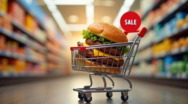 Celebrate national burger day with delicious deals at your local grocery store food aisle shopping environment