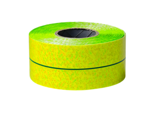 Isolated Roll Of Green Yellow Tape On Transparent Background