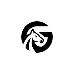 letter G horse logo