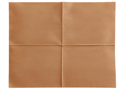 Isolated Photo Of Folded Brown Corrugated Paper Texture Background