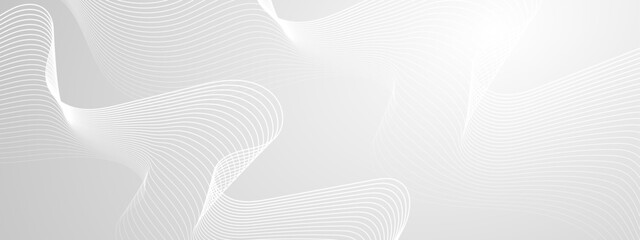 White lines on a grey background suitable for abstract backgrounds, minimalistic designs, web banners, digital art, modern presentations, and print materials.