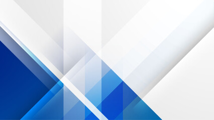 Blue and white geometric shapes suitable for graphic design projects, background patterns, digital art prints, and branding materials.