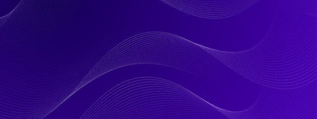 White dotted lines forming curves on a purple background, ideal for abstract backgrounds, technology concepts, modern designs, or digital presentations.