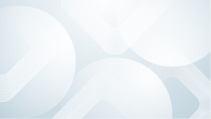 White geometric shapes on a light blue background, perfect for modern graphic design projects, social media posts, and website backgrounds.