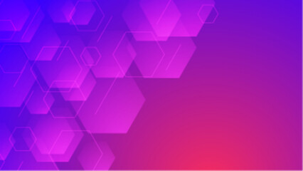Purple and pink gradient background with hexagonal shapes. Ideal for modern designs, websites, social media posts, and vibrant digital projects.