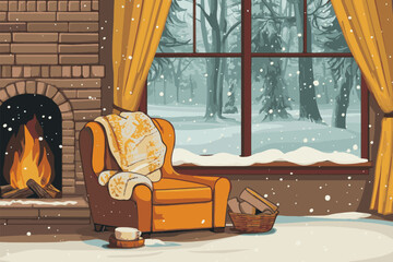 winter in the village