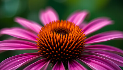 Obraz premium Pink Coneflower Detail