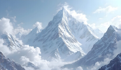 Obraz premium snow covered mountains