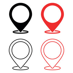 Map pin location icon collection