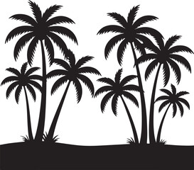 Beach Day Summer Vibes Silhouette

Sunset at the Seaside Vector Scene

Summer Fun with Friends Silhouette

Palm Trees and Sunlight Illustration

Hot Summer Adventure Silhouette Art