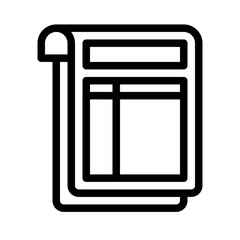 spreadsheet line icon