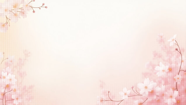beautiful pink flower background illustration