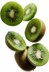 Fototapeta premium Kiwi in Isolated White