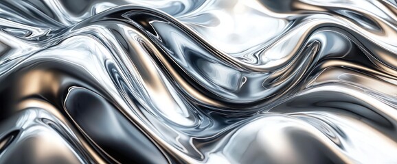 Abstract metallic flow