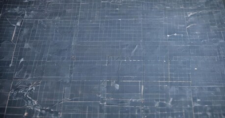 Fototapeta premium Blueprint photo mockup with grid overlay, realistic paper texture , lines, architectural design