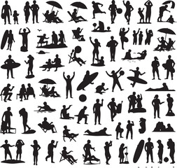 Beach Day Summer Vibes Silhouette

Sunset at the Seaside Vector Scene

Summer Fun with Friends Silhouette

Palm Trees and Sunlight Illustration

Hot Summer Adventure Silhouette Art