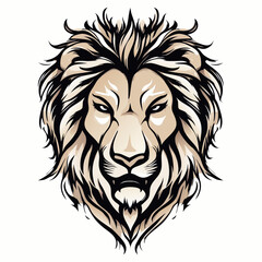 Obraz premium Regal Lion Head Designs – Monochrome & Bold Mane Illustrations