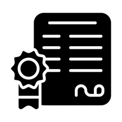 Diploma Solid Icon