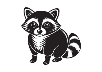 Obraz premium Raccoon Design, Raccoon Silhouette Vector