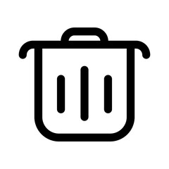 Trash bin icon