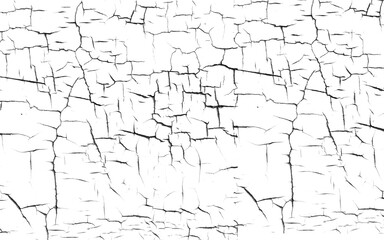 intricate cracked texture with natural line variations isolated on transparent background