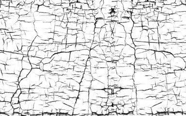 Obraz premium fine deep crack pattern resembling parched ground isolated on transparent background