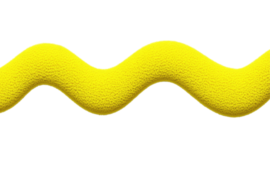 Yellow wavy border - Powered by Adobe