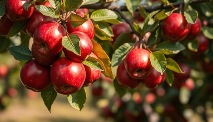 Obraz premium red apple blossom