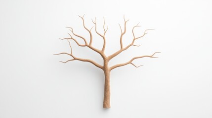 Obraz premium Bare tree model, top view