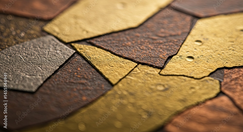 Aufkleber a close up of a mosaic made of different colored tiles