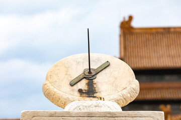 Sundial in the Forbidden City in Beijing, China
